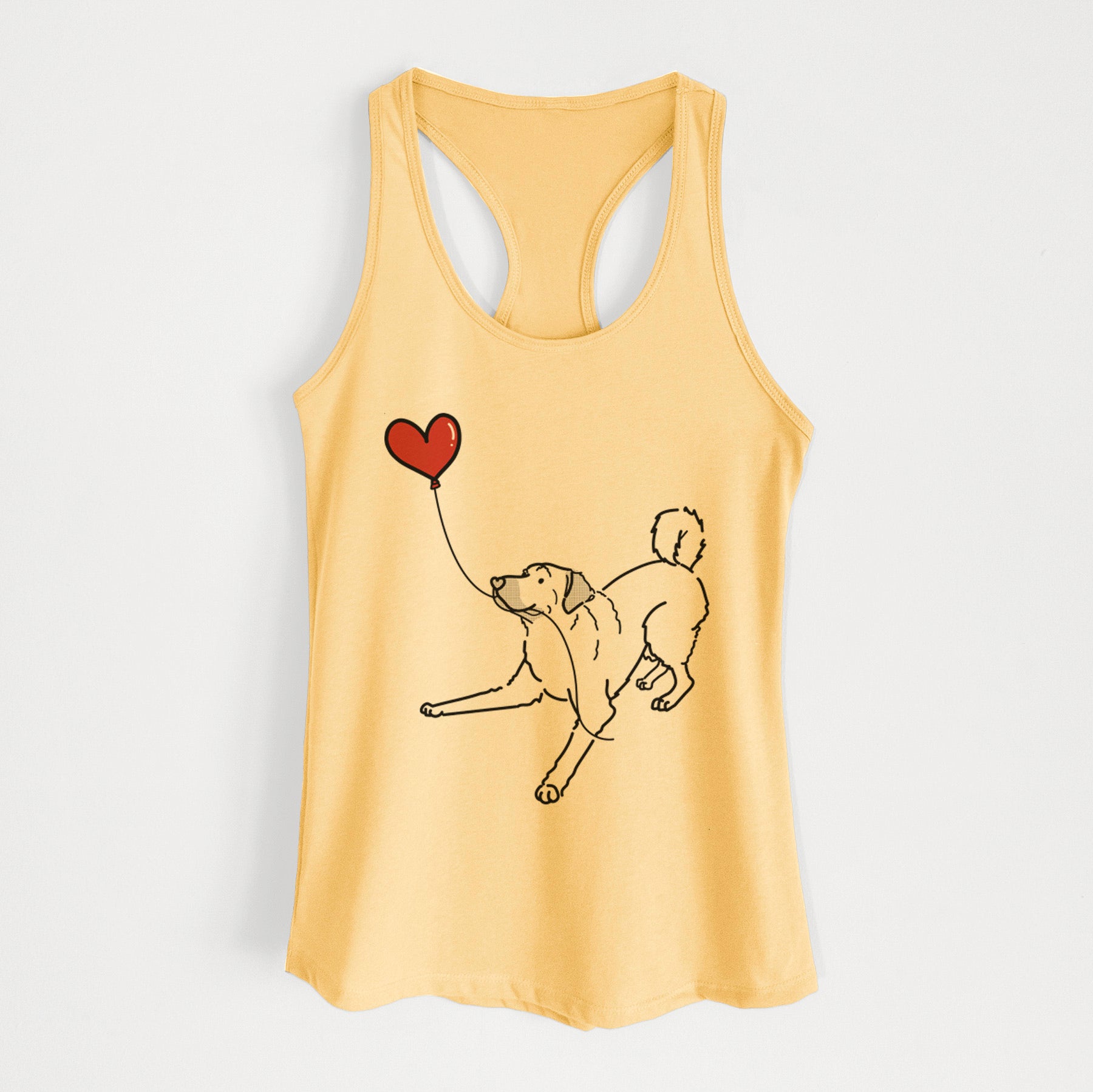 Anatolian Shepherd Heart String - Women's Racerback Tanktop