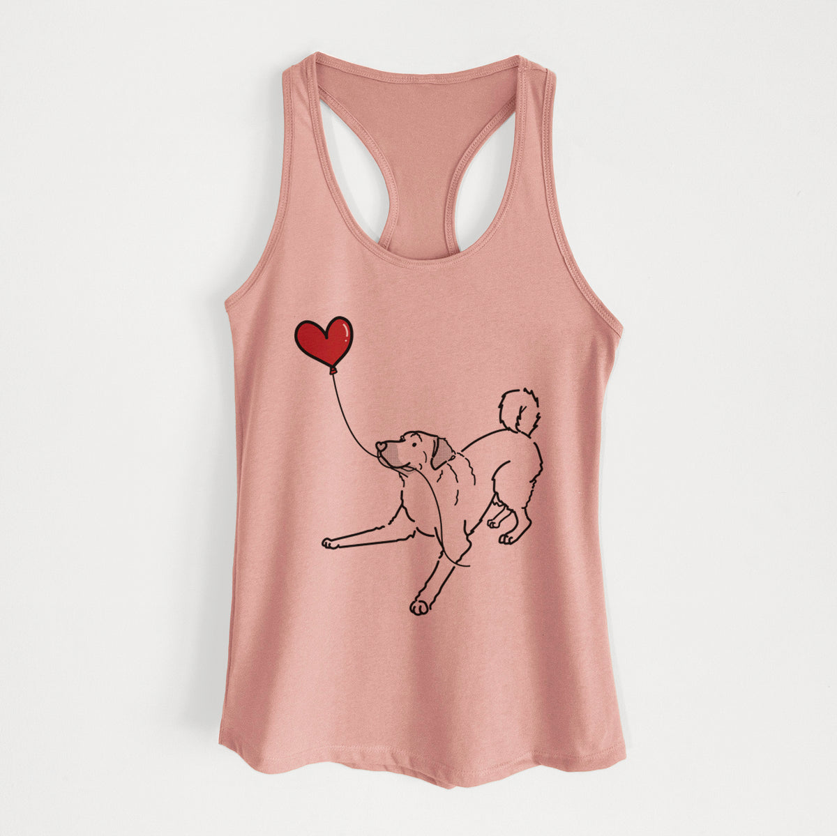 Anatolian Shepherd Heart String - Women&#39;s Racerback Tanktop