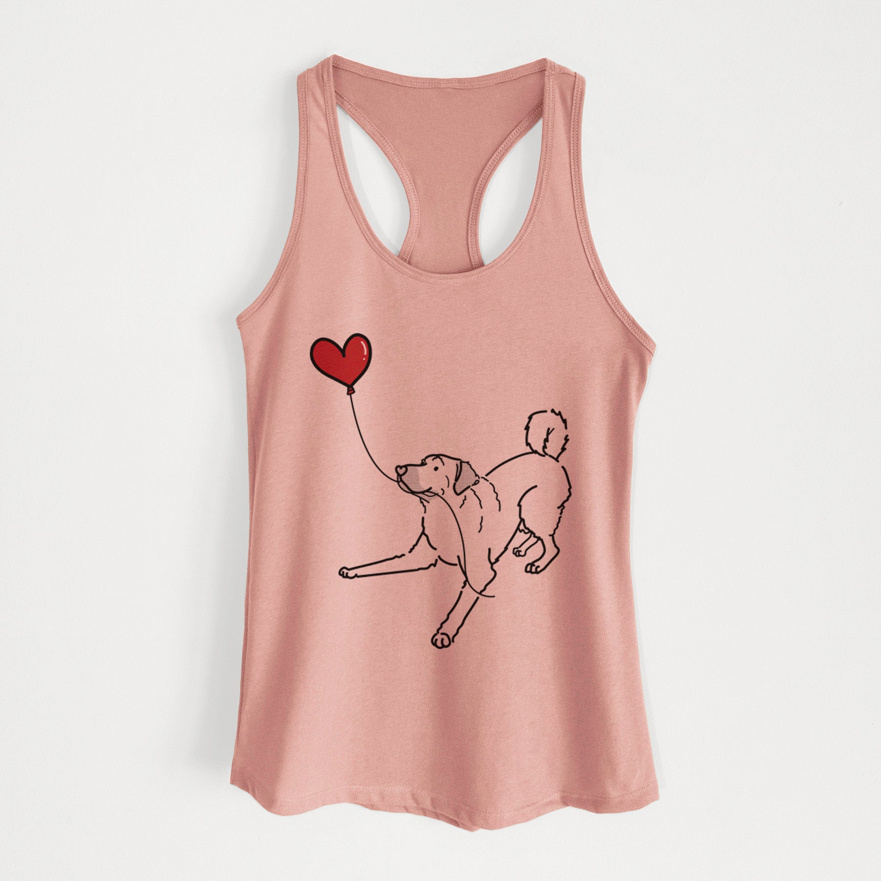 Anatolian Shepherd Heart String - Women's Racerback Tanktop