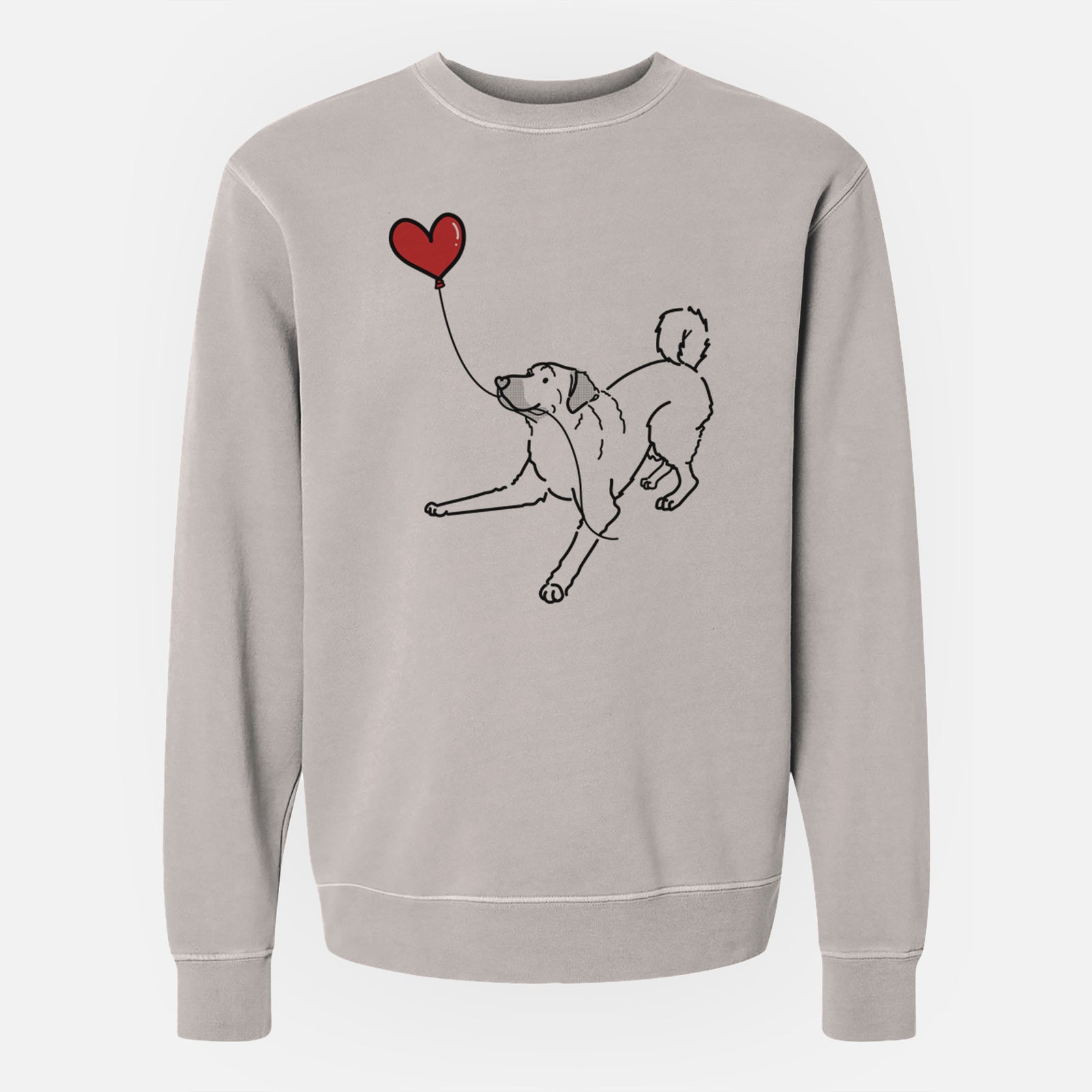 Anatolian Shepherd Heart String - Unisex Pigment Dyed Crew Sweatshirt