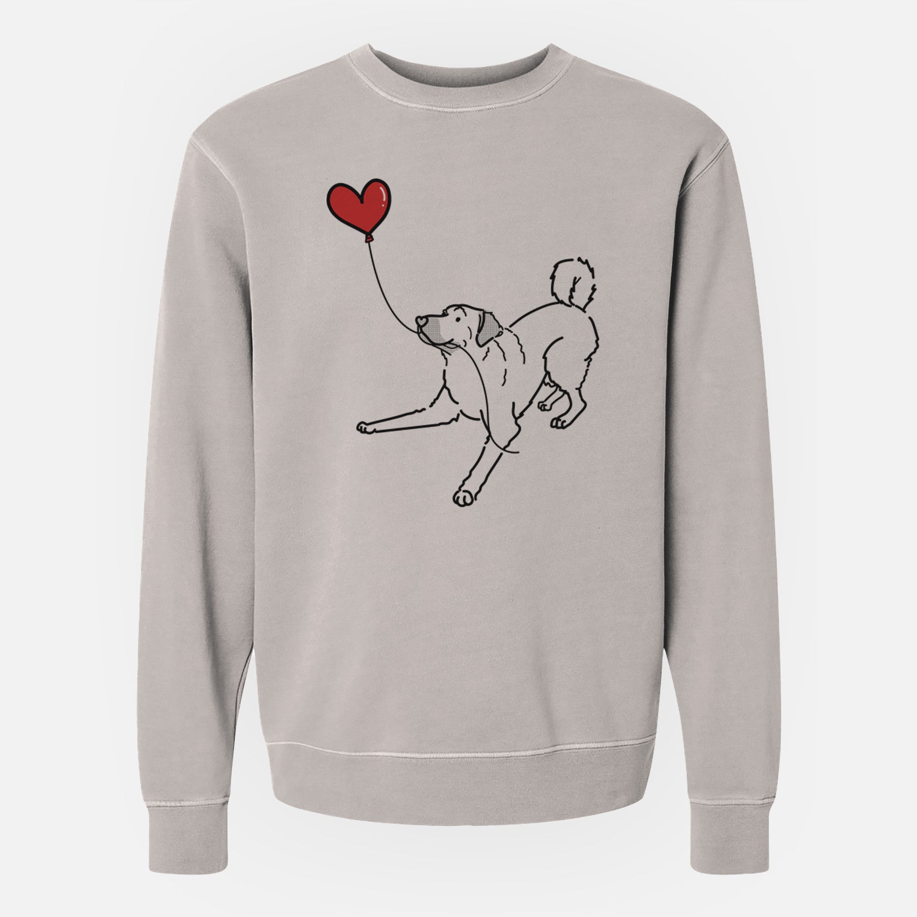 Anatolian Shepherd Heart String - Unisex Pigment Dyed Crew Sweatshirt