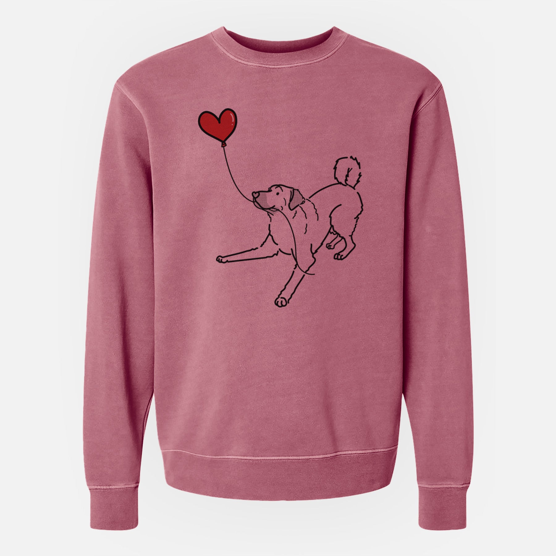 Anatolian Shepherd Heart String - Unisex Pigment Dyed Crew Sweatshirt