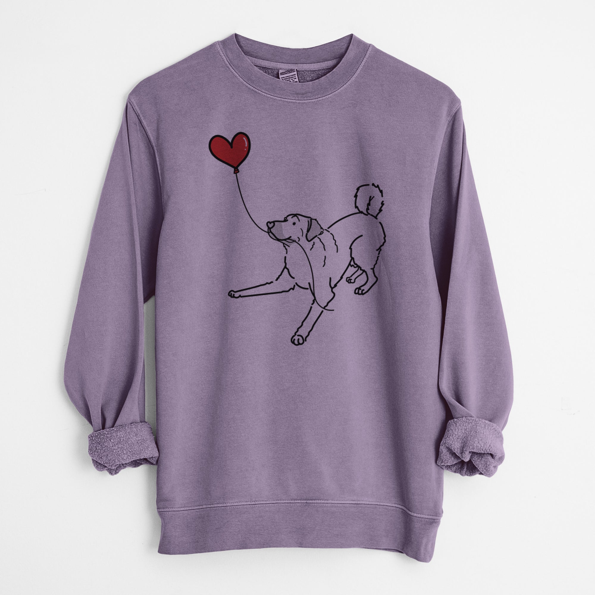 Anatolian Shepherd Heart String - Unisex Pigment Dyed Crew Sweatshirt