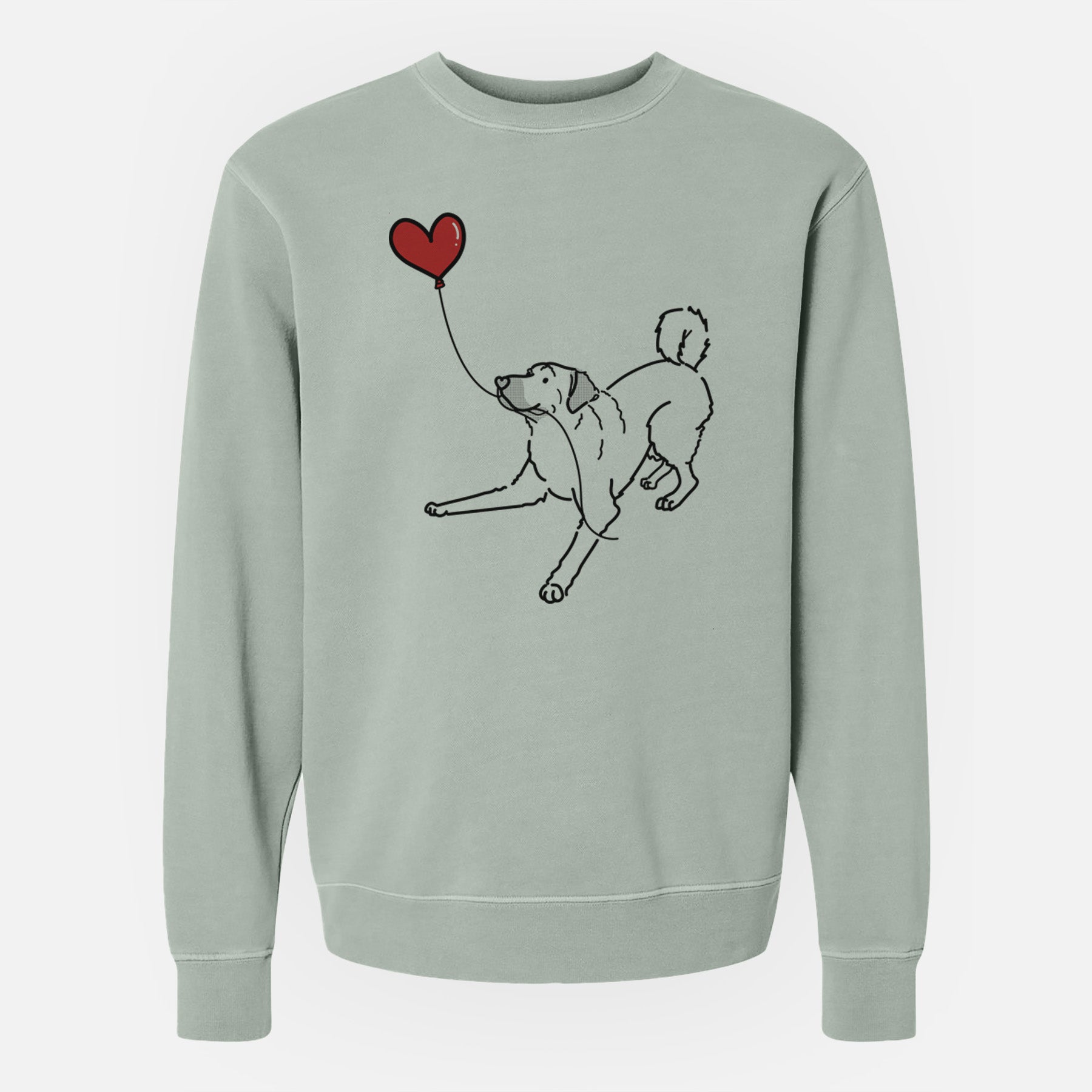 Anatolian Shepherd Heart String - Unisex Pigment Dyed Crew Sweatshirt