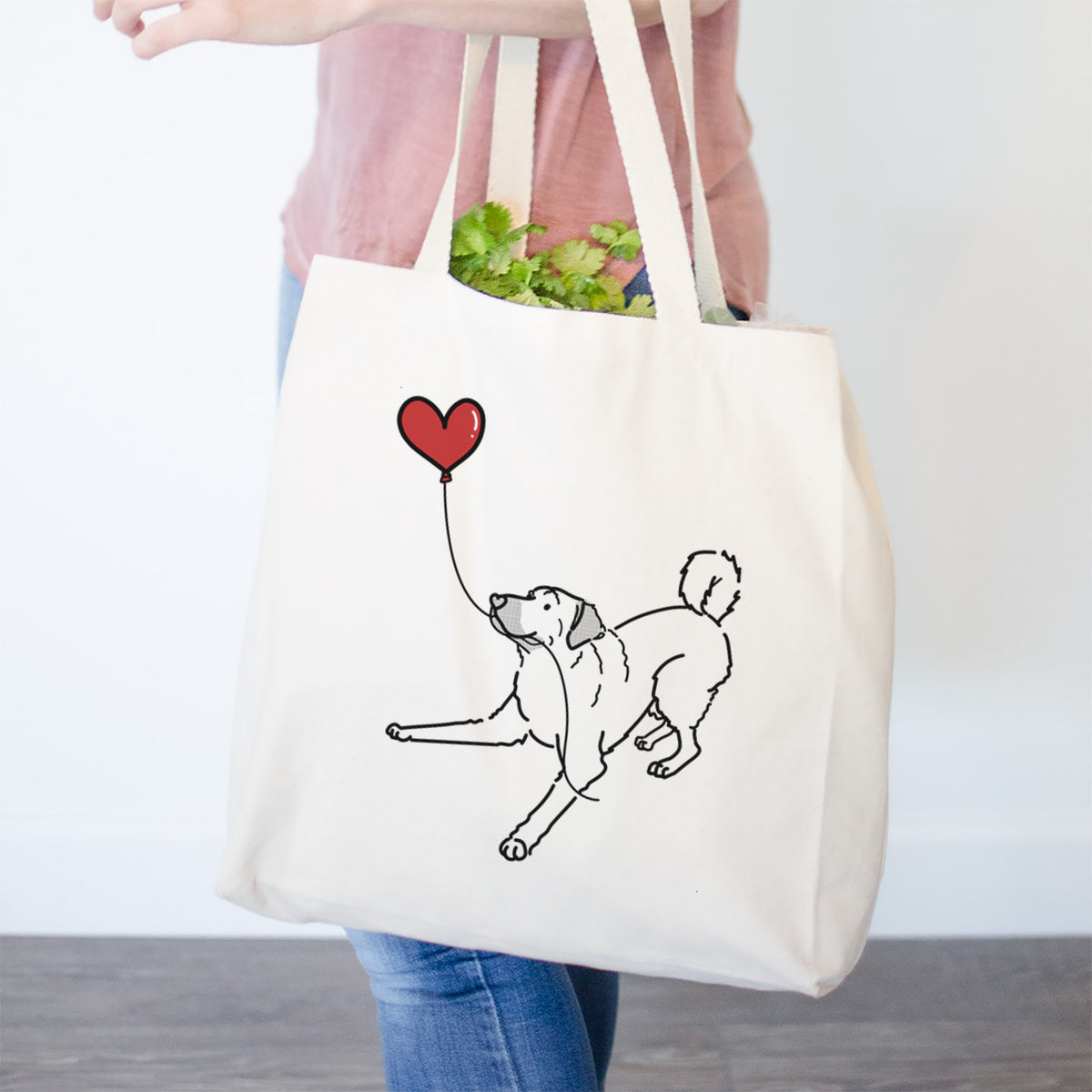 Anatolian Shepherd Heart String- Tote Bag