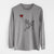 Basenji Heart String - Men's Heavyweight 100% Cotton Long Sleeve