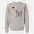 Basenji Heart String - Unisex Pigment Dyed Crew Sweatshirt