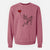 Basenji Heart String - Unisex Pigment Dyed Crew Sweatshirt