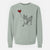 Basenji Heart String - Unisex Pigment Dyed Crew Sweatshirt