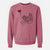 Bernedoodle Heart String - Unisex Pigment Dyed Crew Sweatshirt