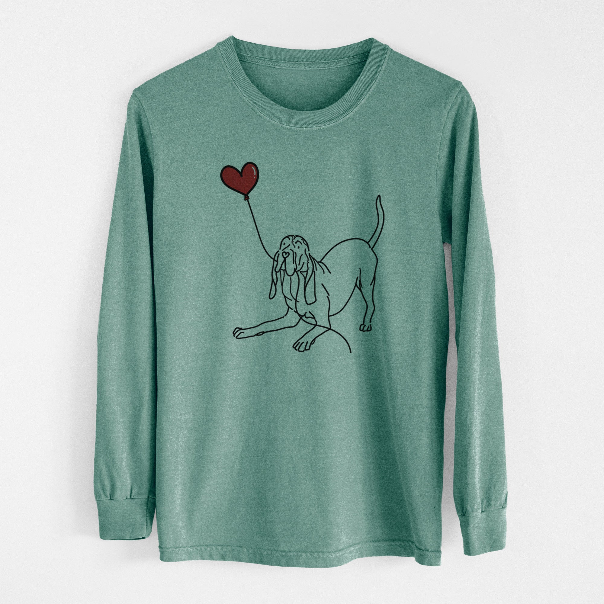 Bloodhound Heart String - Men's Heavyweight 100% Cotton Long Sleeve