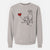 Border Collie Heart String - Unisex Pigment Dyed Crew Sweatshirt