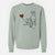 Border Collie Heart String - Unisex Pigment Dyed Crew Sweatshirt