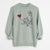 Border Collie Heart String - Unisex Pigment Dyed Crew Sweatshirt