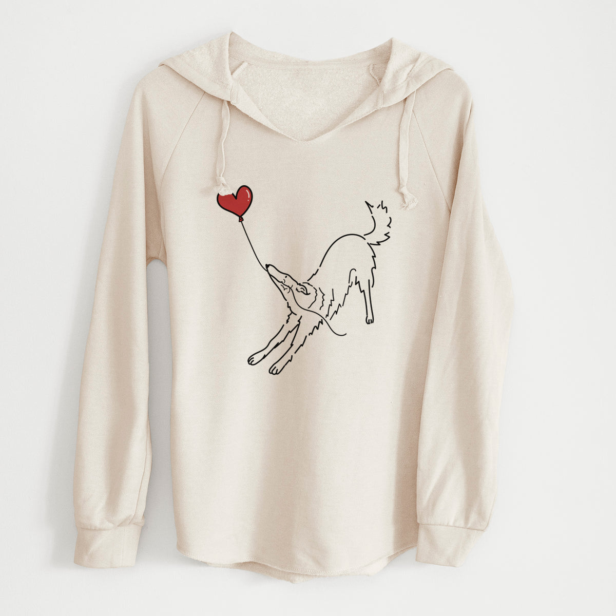 Borzoi Heart String - Cali Wave Hooded Sweatshirt