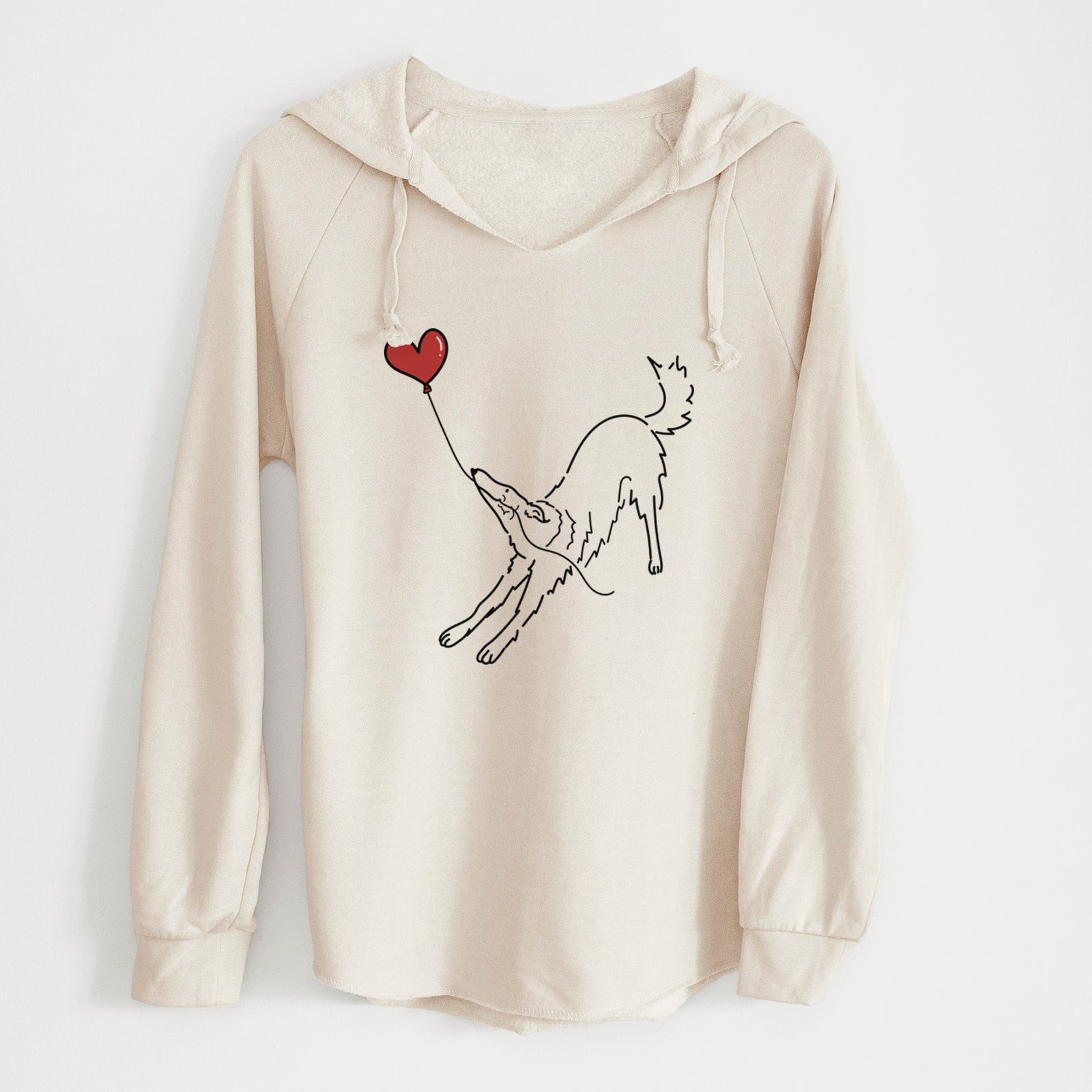 Borzoi Heart String - Cali Wave Hooded Sweatshirt