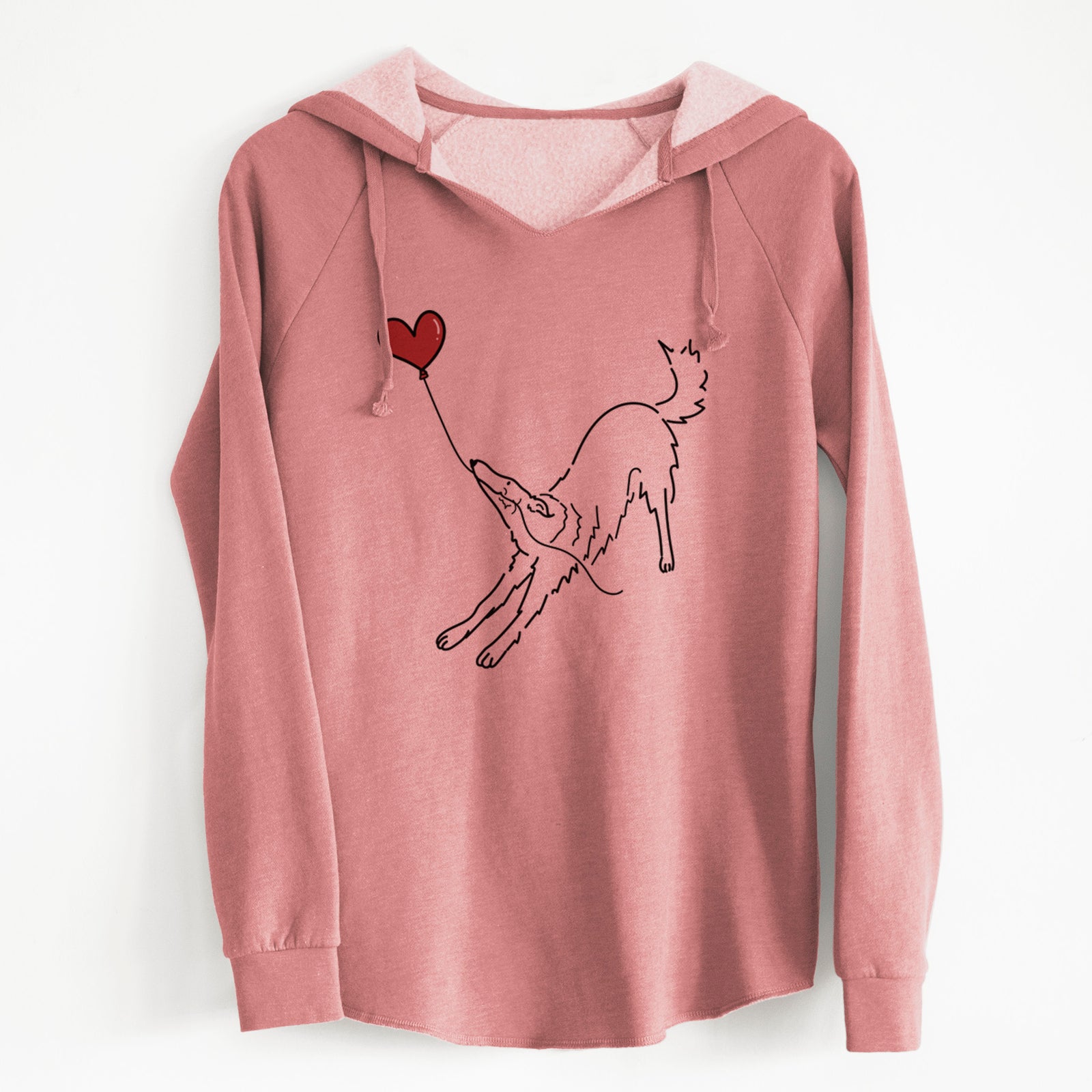 Borzoi Heart String - Cali Wave Hooded Sweatshirt