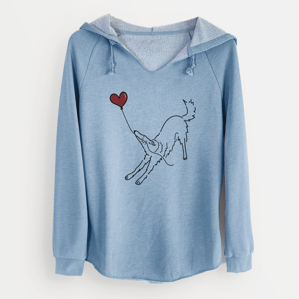 Borzoi Heart String - Cali Wave Hooded Sweatshirt