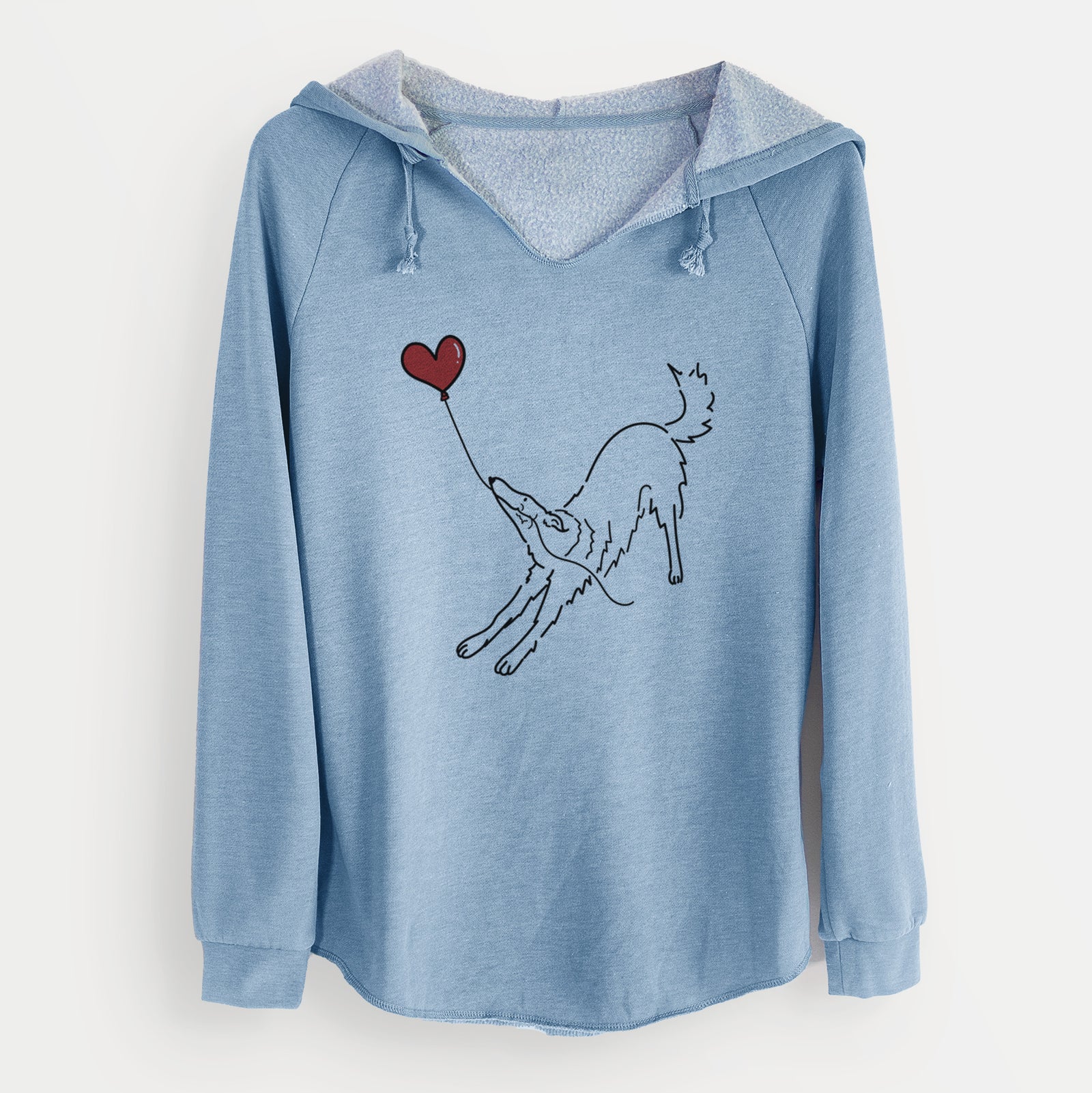 Borzoi Heart String - Cali Wave Hooded Sweatshirt