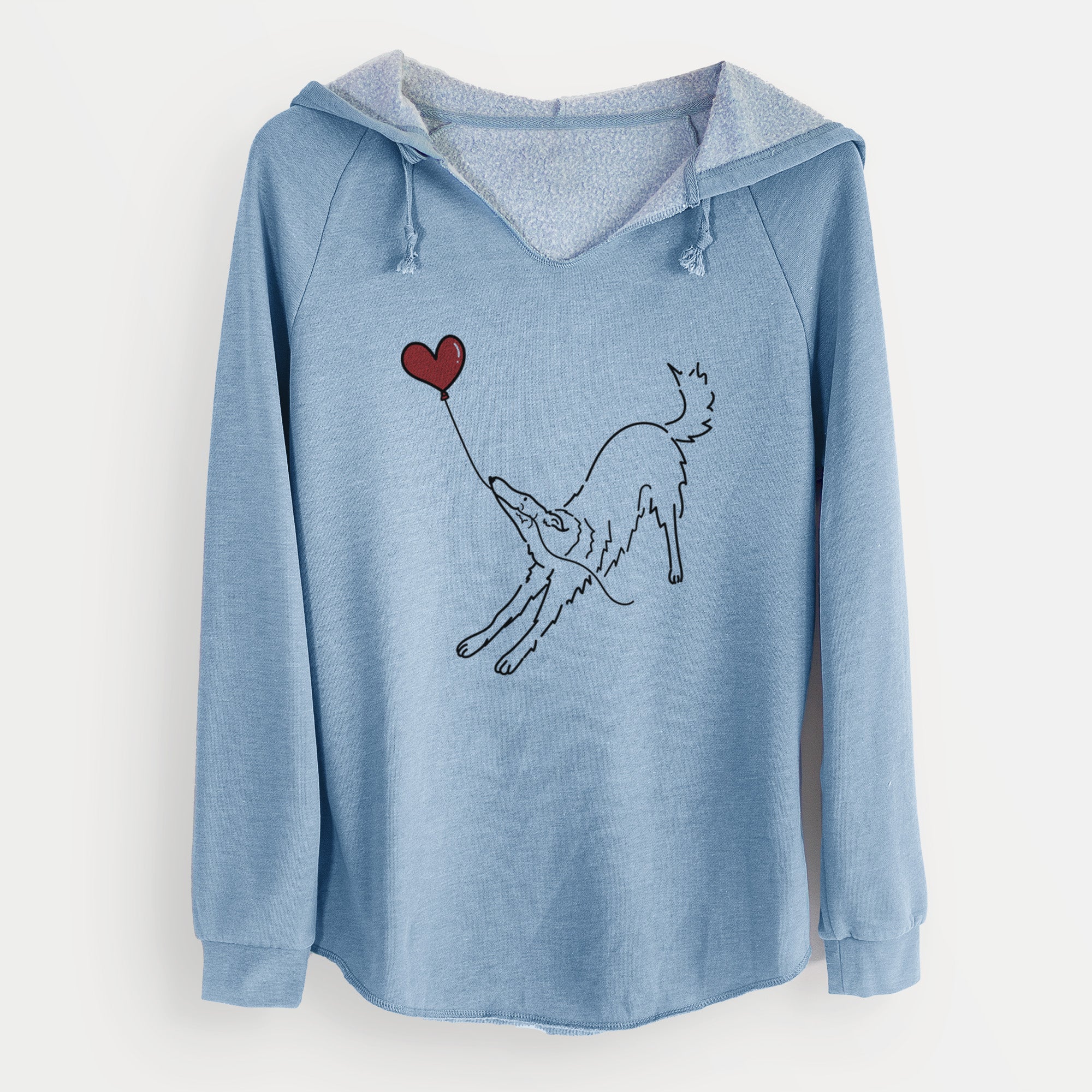 Borzoi Heart String - Cali Wave Hooded Sweatshirt
