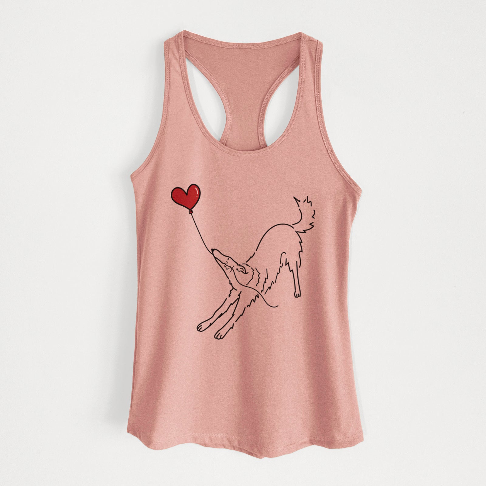 Borzoi Heart String - Women's Racerback Tanktop