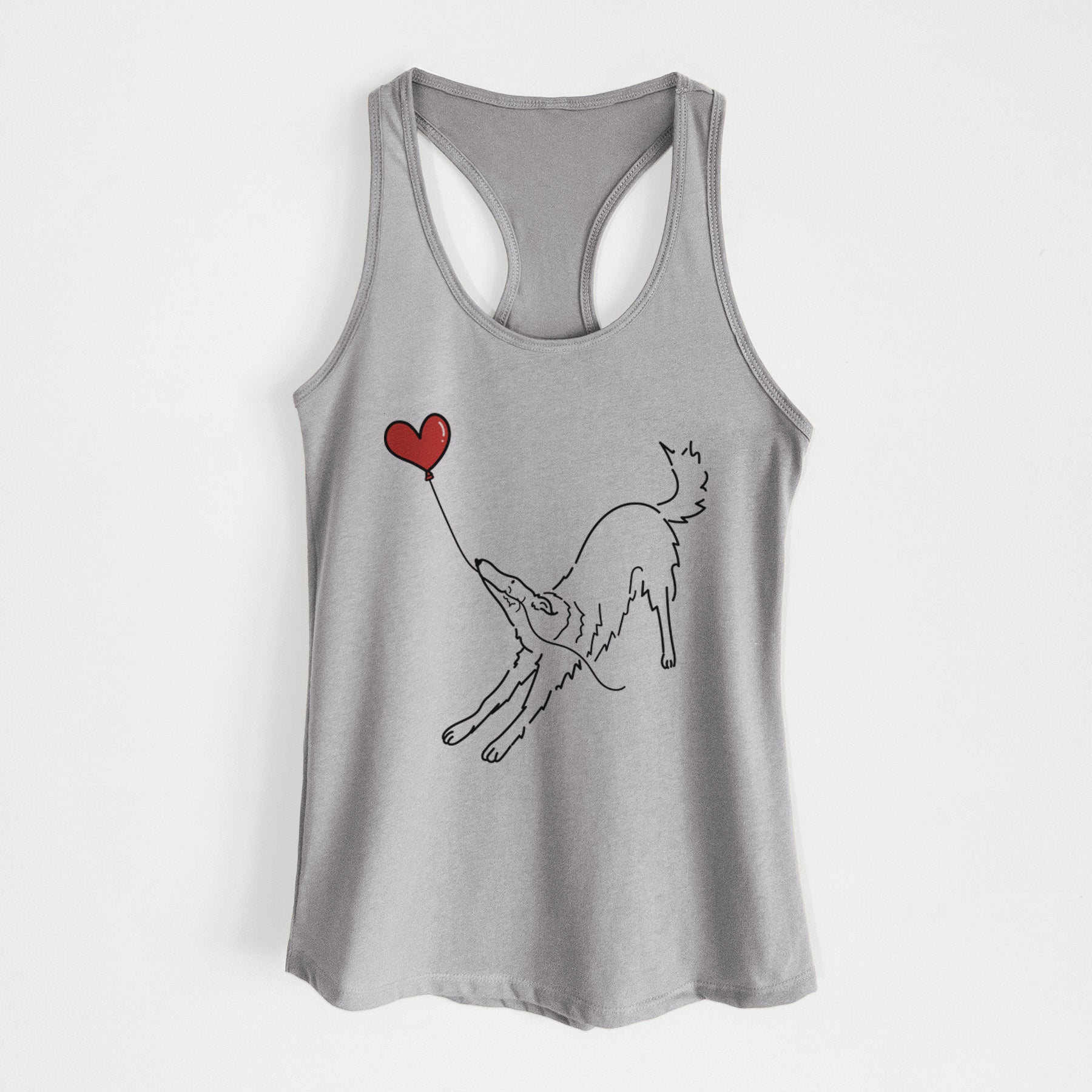 Borzoi Heart String - Women's Racerback Tanktop