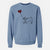 Boston Terrier Heart String - Unisex Pigment Dyed Crew Sweatshirt