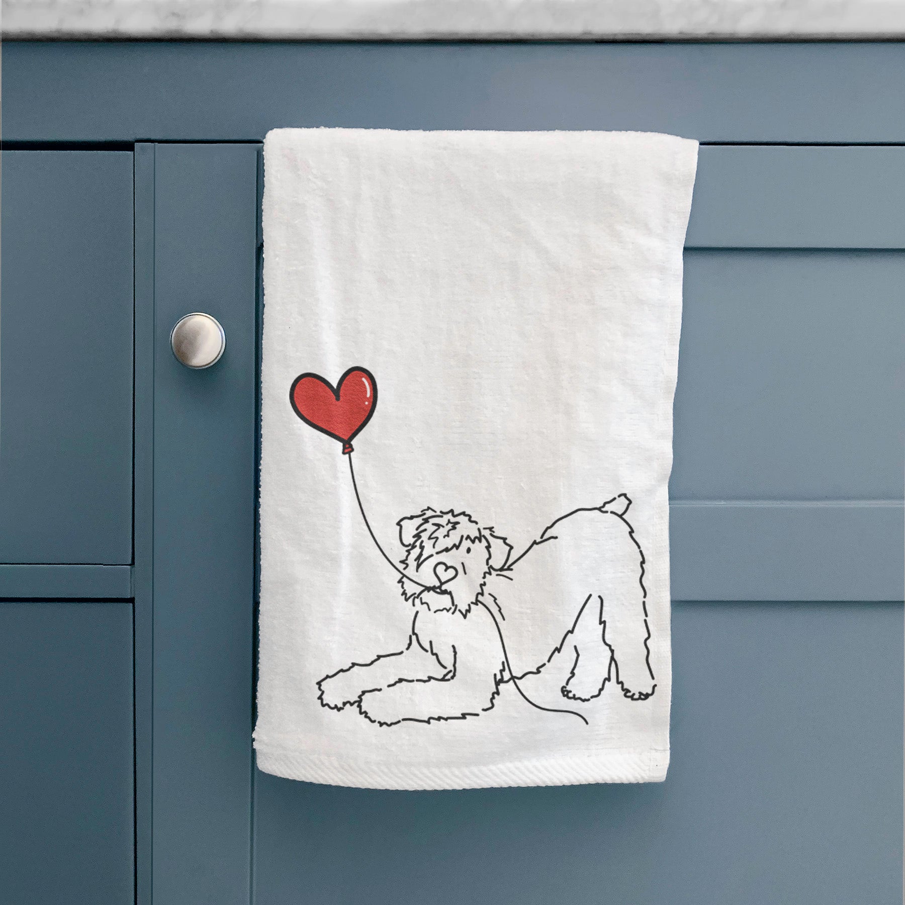 Bouvier des Flandres Heart String -  Decorative Hand Towel