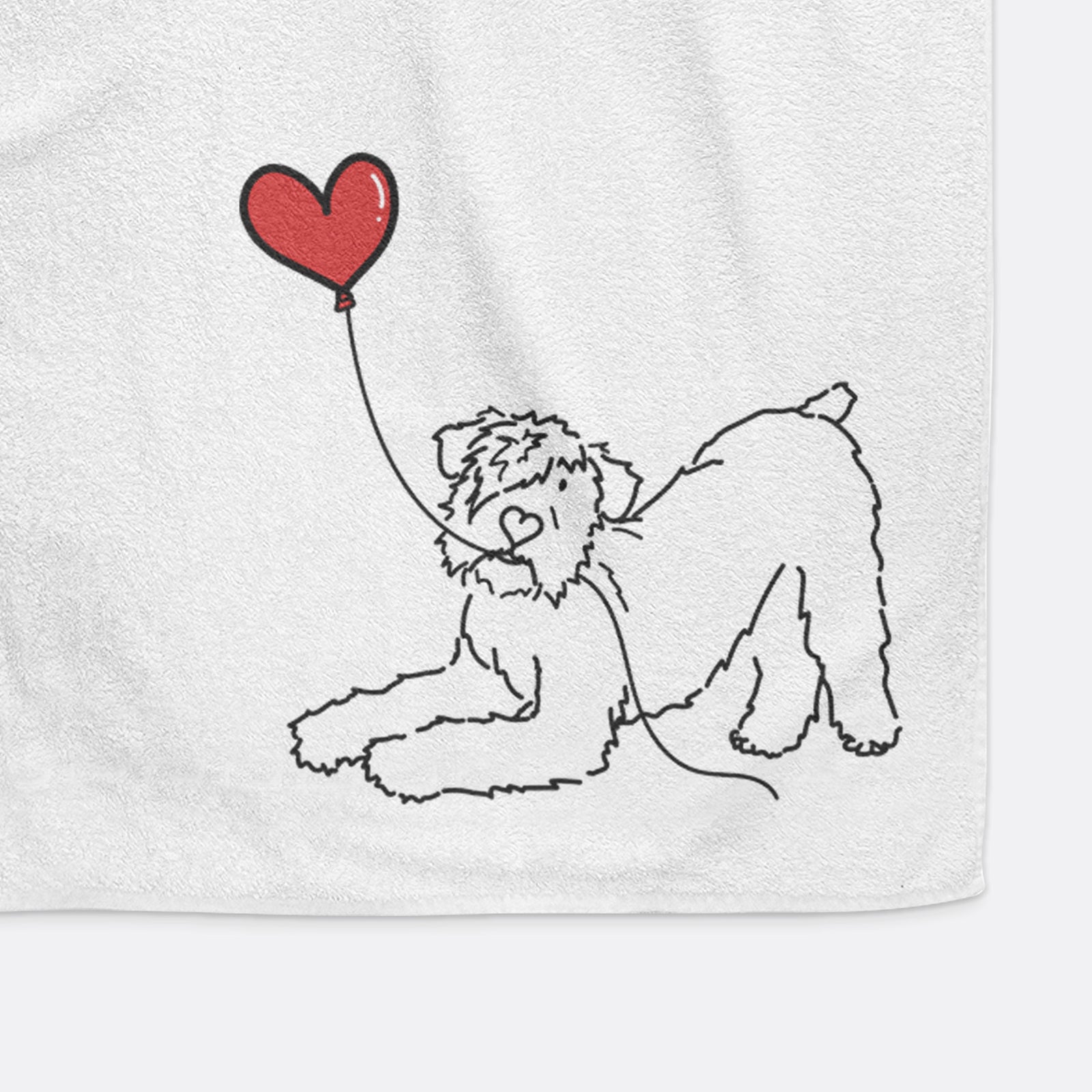 Bouvier des Flandres Heart String -  Decorative Hand Towel