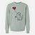 British Shorthair Cat Heart String - Unisex Pigment Dyed Crew Sweatshirt