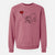 Bulldog Heart String - Unisex Pigment Dyed Crew Sweatshirt