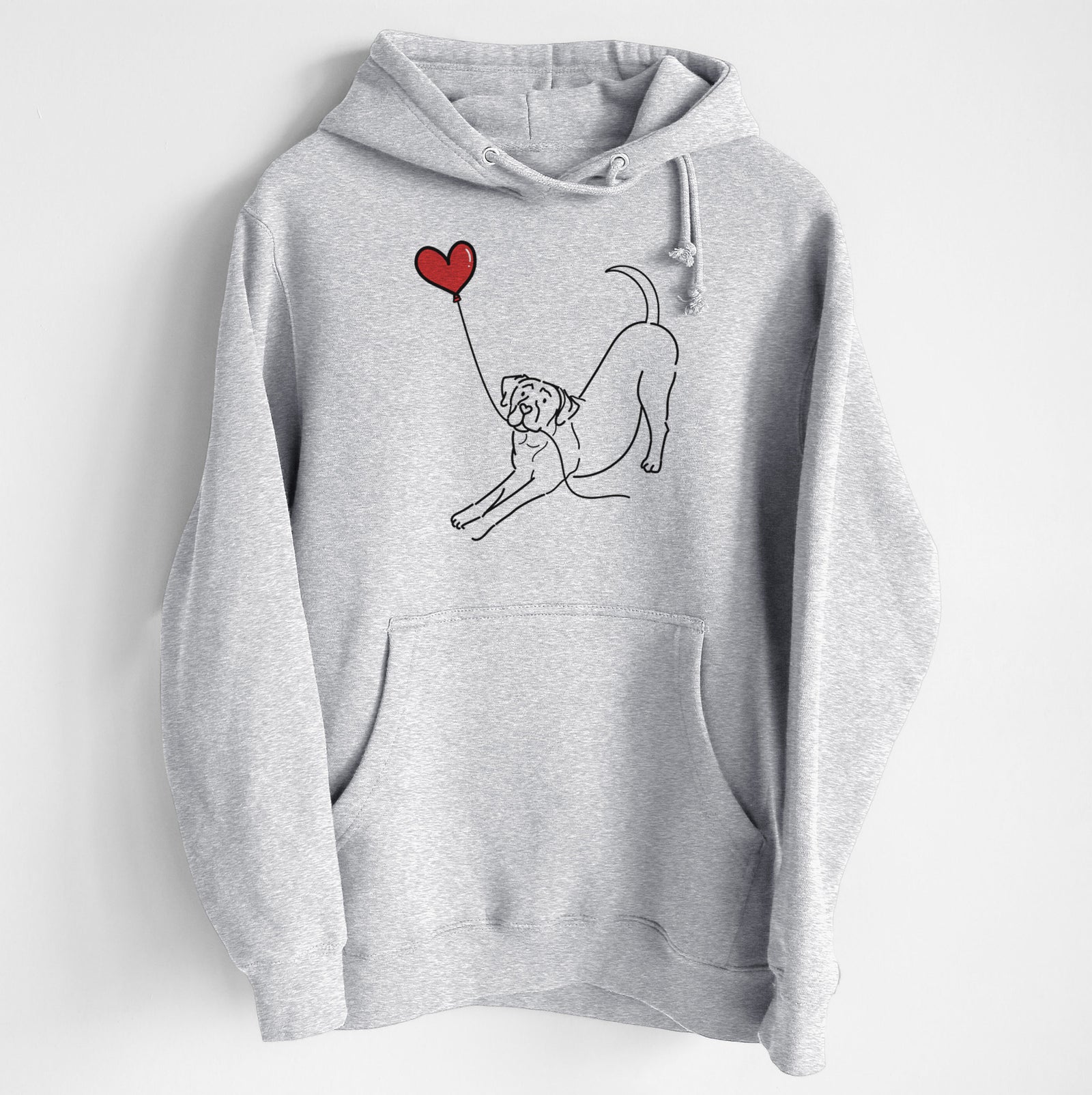 Cane Corso Heart String - Heavyweight Fleece Hoodie
