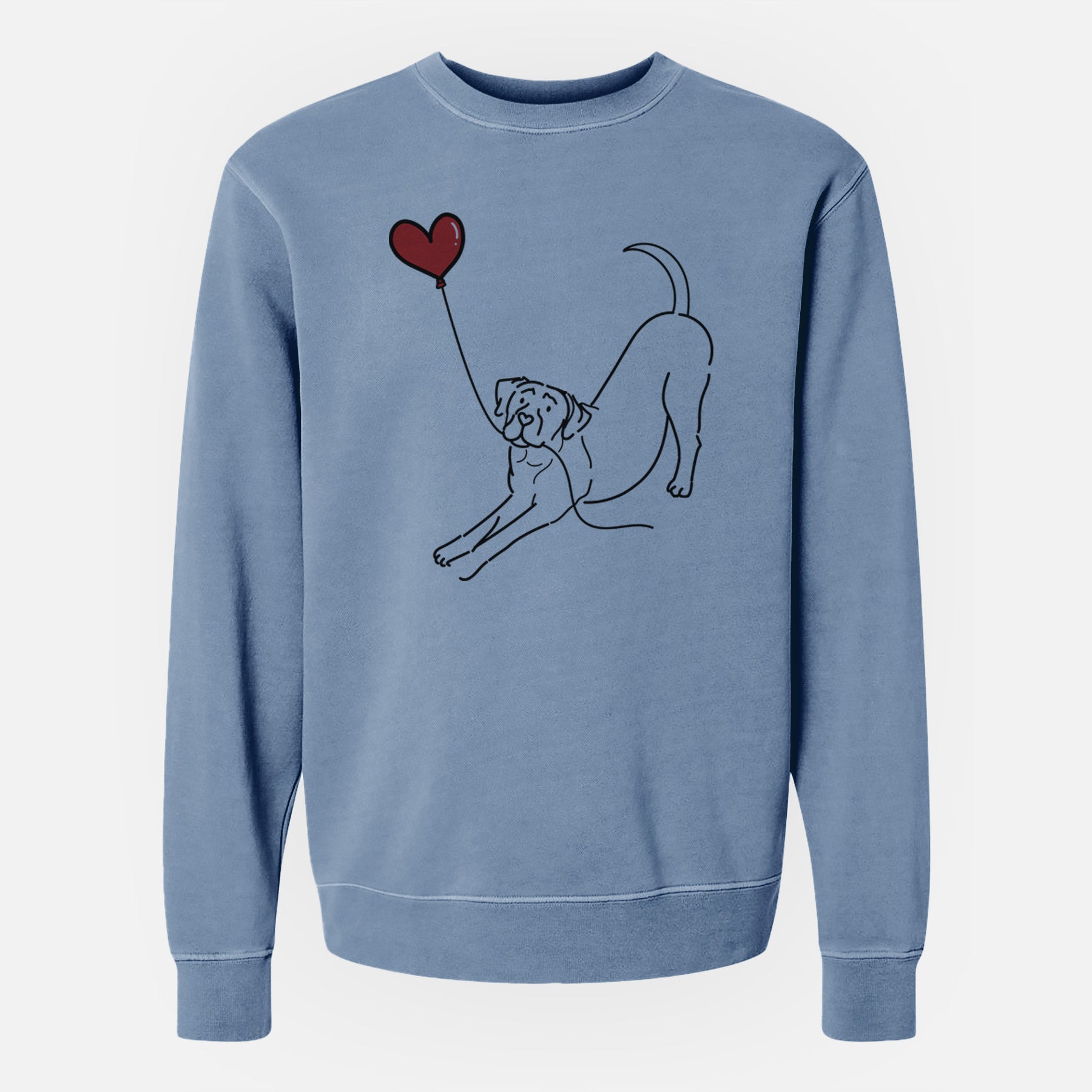 Cane Corso Heart String - Unisex Pigment Dyed Crew Sweatshirt