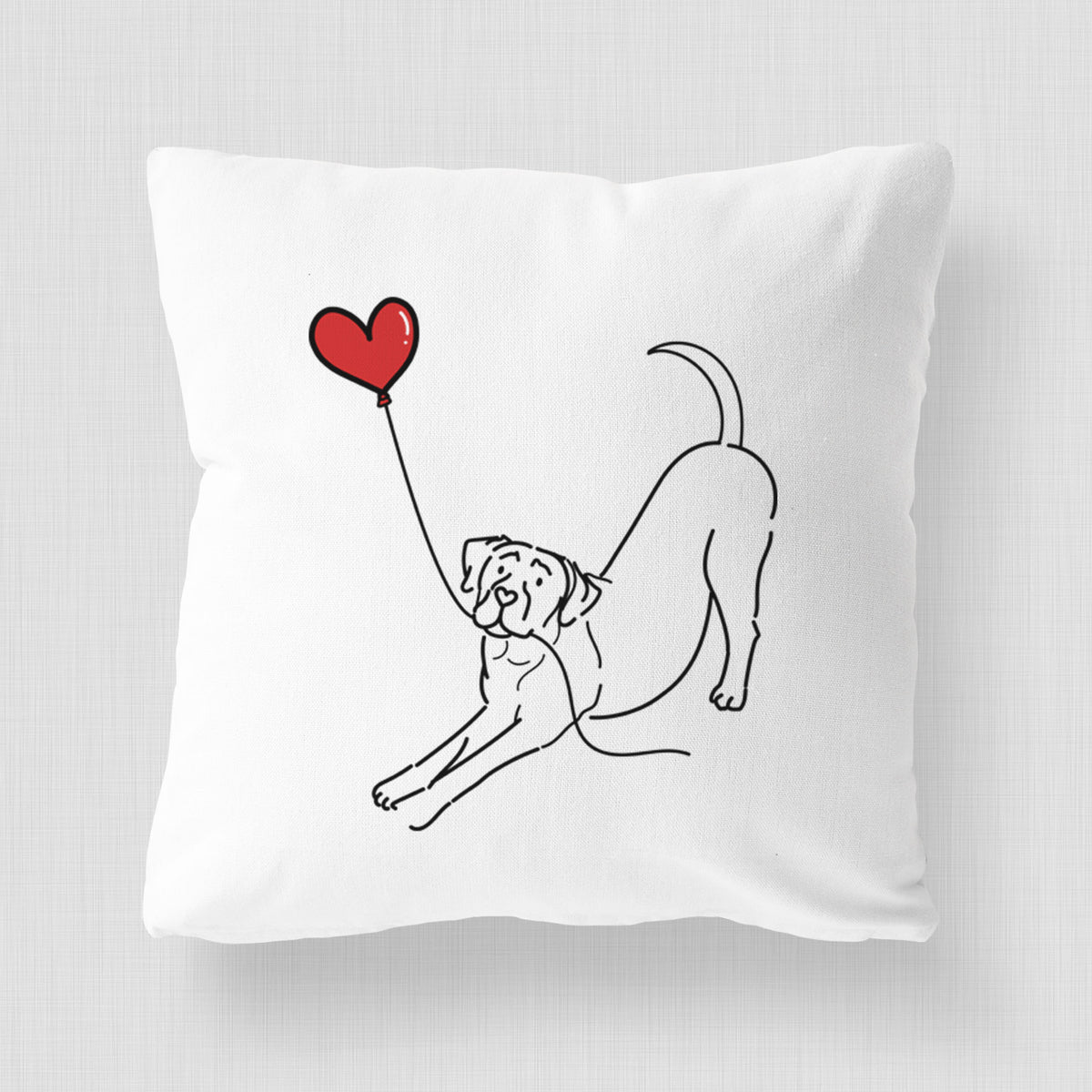Cane Corso Heart String - Throw Pillow Cover