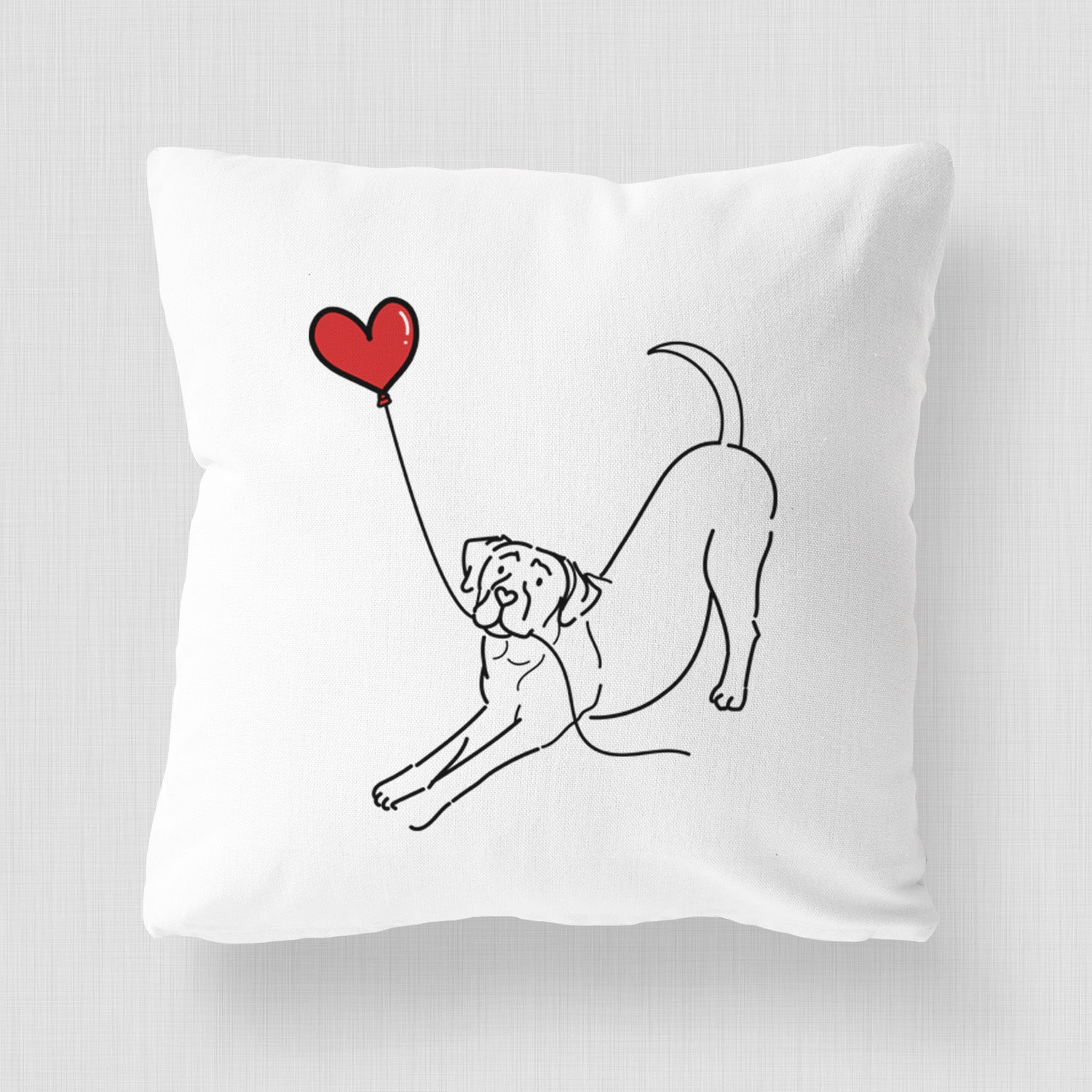 Cane Corso Heart String - Throw Pillow Cover