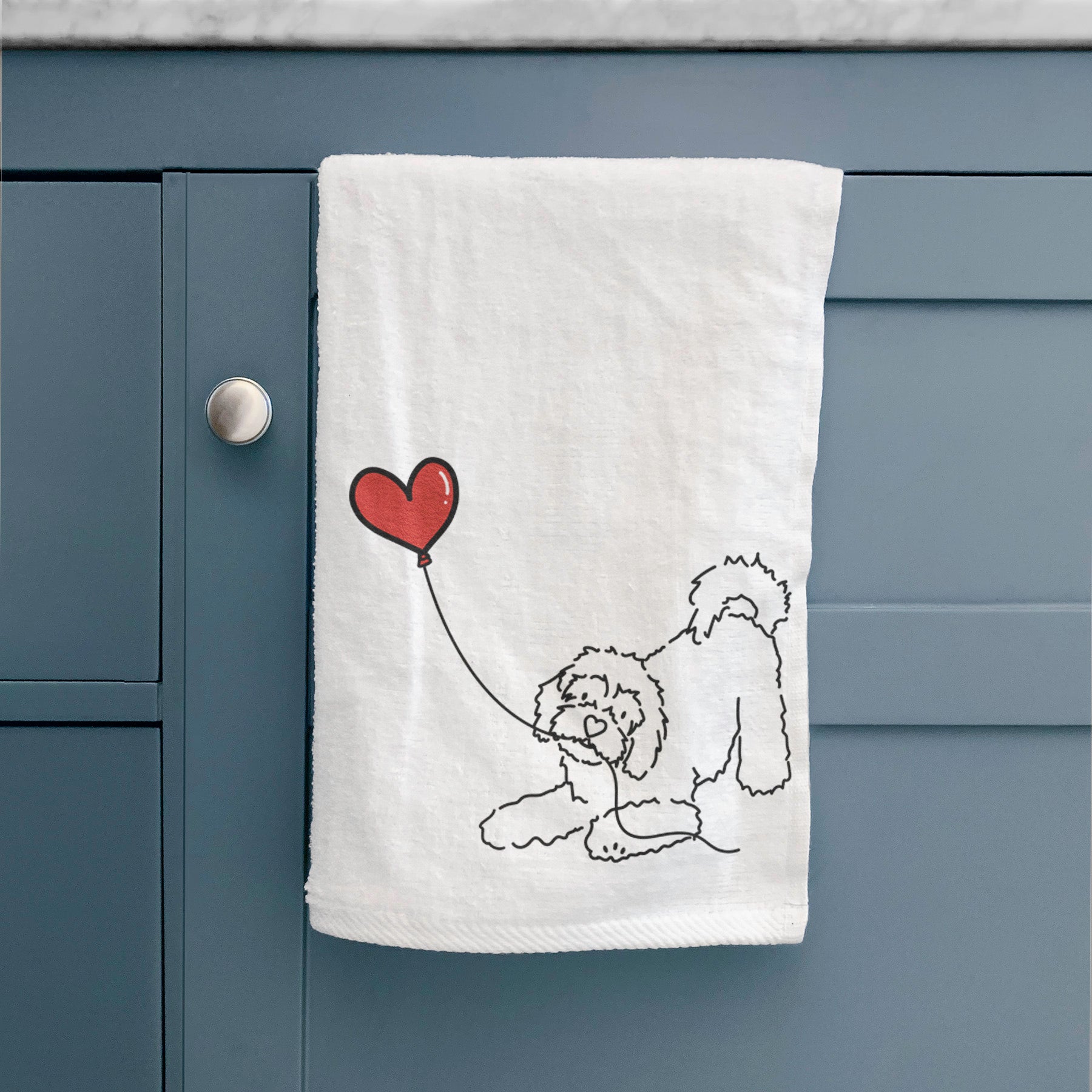 Cavachon Heart String -  Decorative Hand Towel