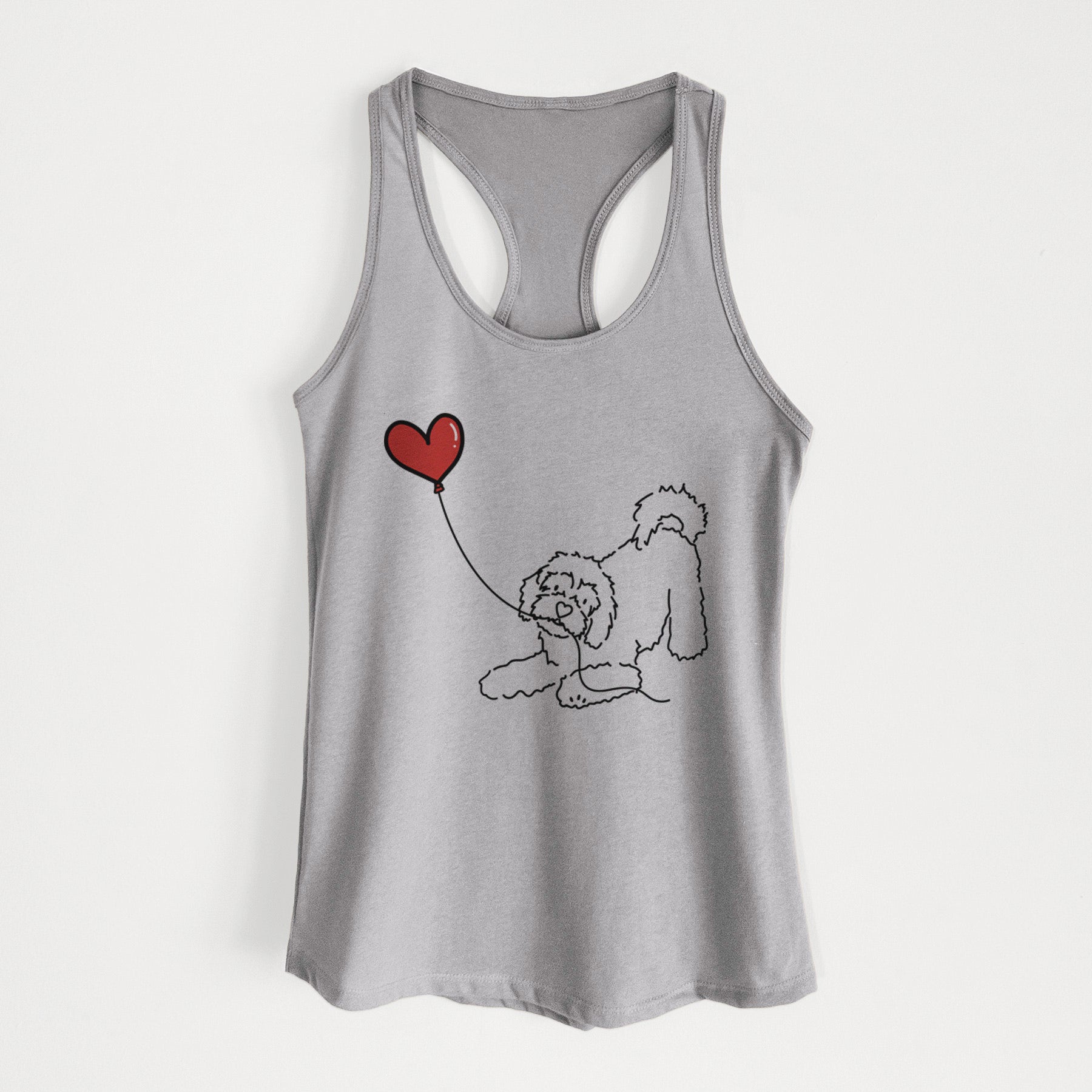 Cavachon Heart String - Women's Racerback Tanktop