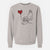 Cavapoo Heart String - Unisex Pigment Dyed Crew Sweatshirt