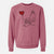 Cavapoo Heart String - Unisex Pigment Dyed Crew Sweatshirt