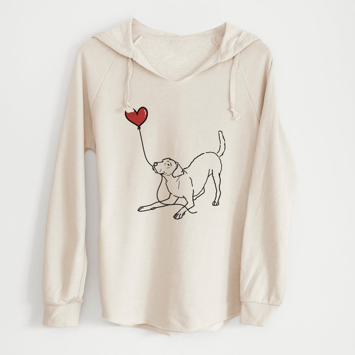 Chesapeake Bay Retriever Heart String - Cali Wave Hooded Sweatshirt