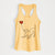 Chesapeake Bay Retriever Heart String - Women's Racerback Tanktop