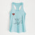 Chesapeake Bay Retriever Heart String - Women's Racerback Tanktop