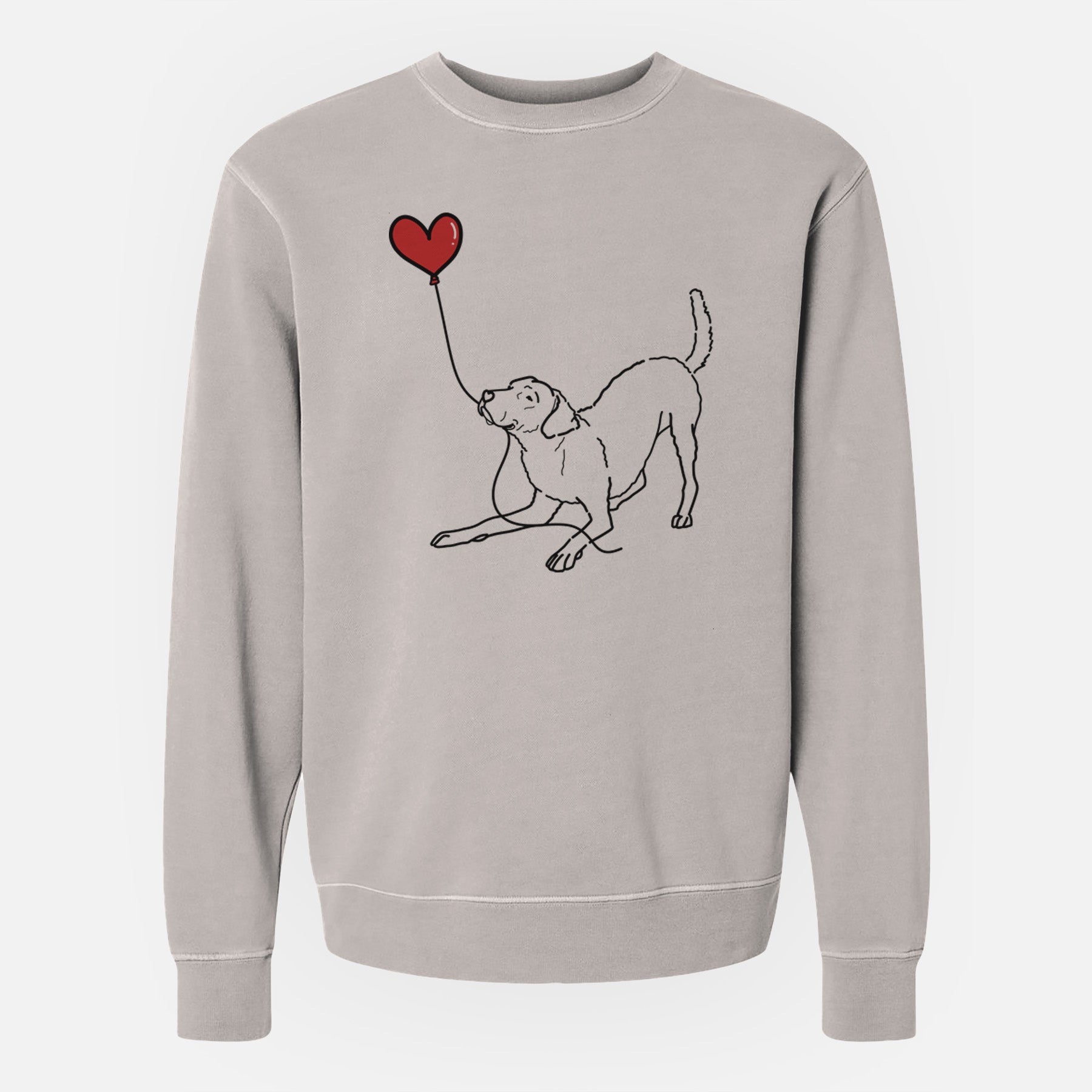 Chesapeake Bay Retriever Heart String - Unisex Pigment Dyed Crew Sweatshirt