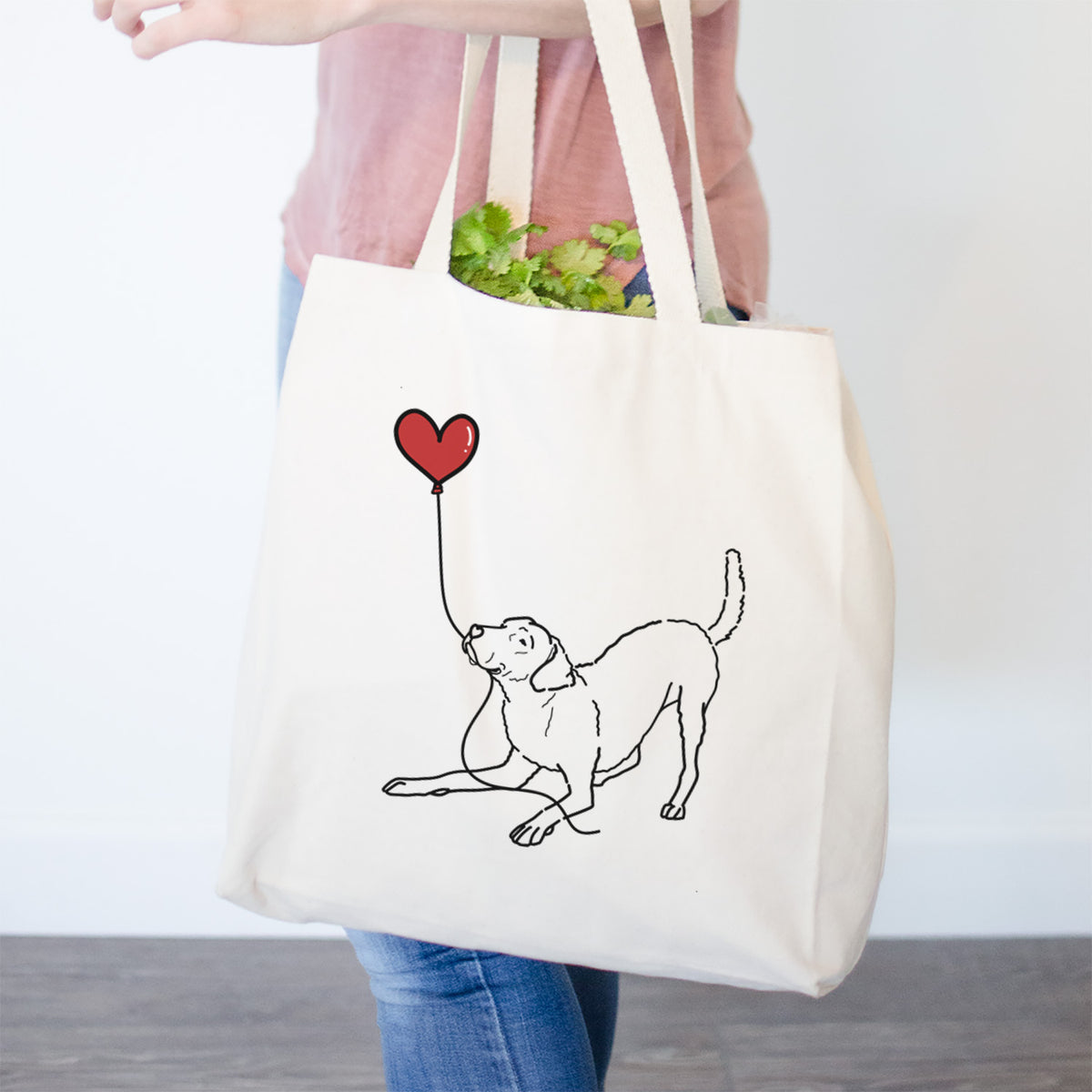 Chesapeake Bay Retriever Heart String- Tote Bag