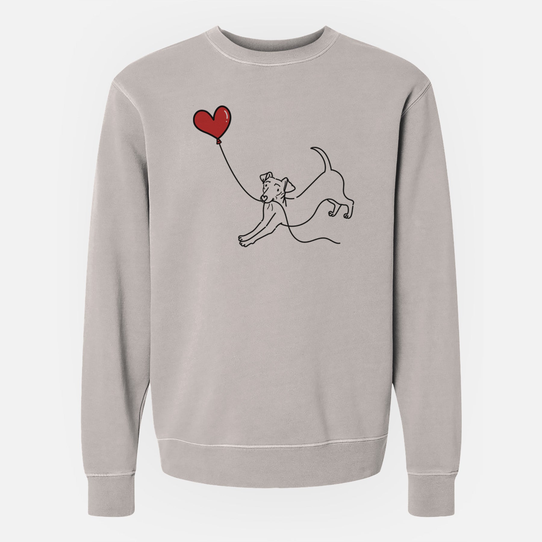 Chiweenie Heart String - Unisex Pigment Dyed Crew Sweatshirt