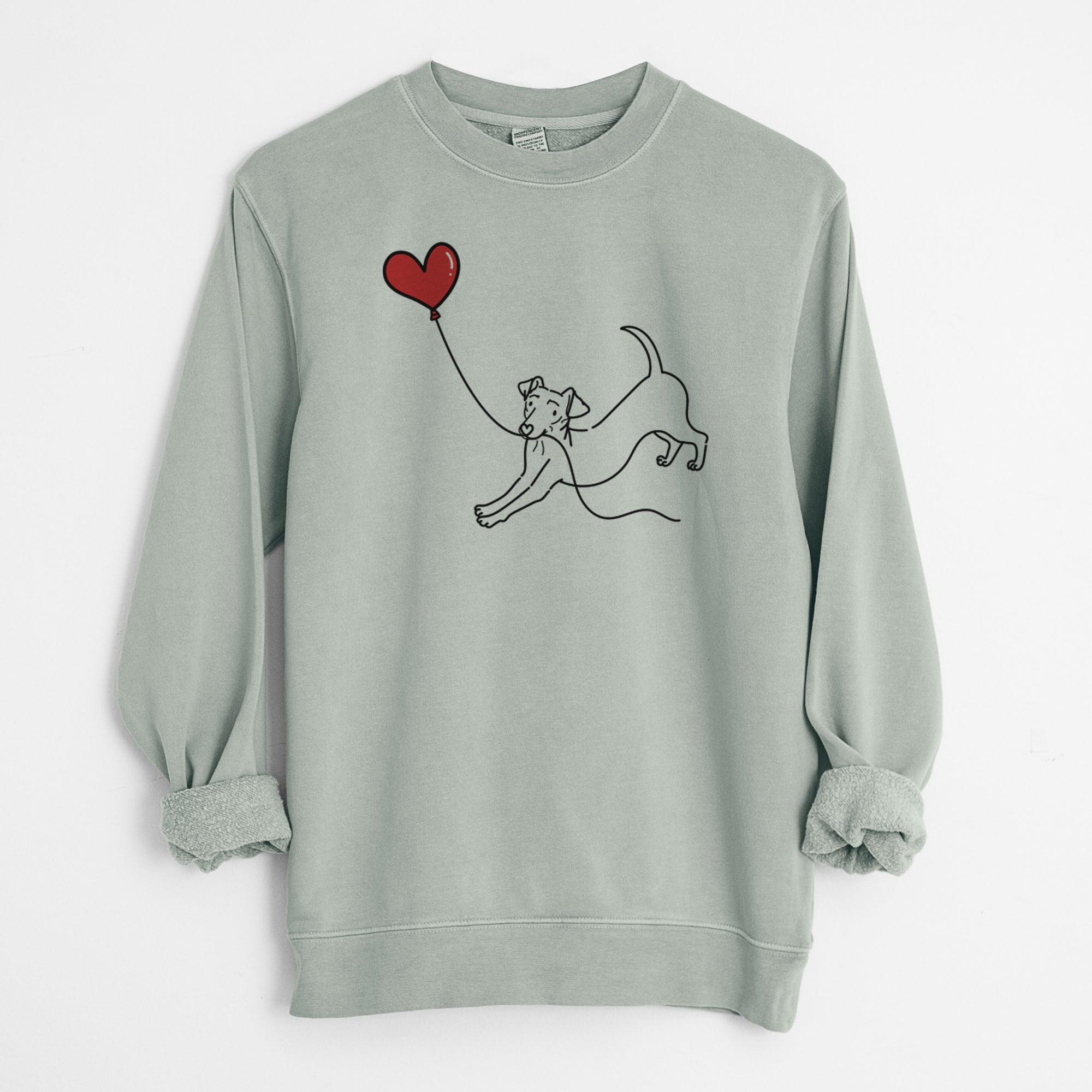 Chiweenie Heart String - Unisex Pigment Dyed Crew Sweatshirt