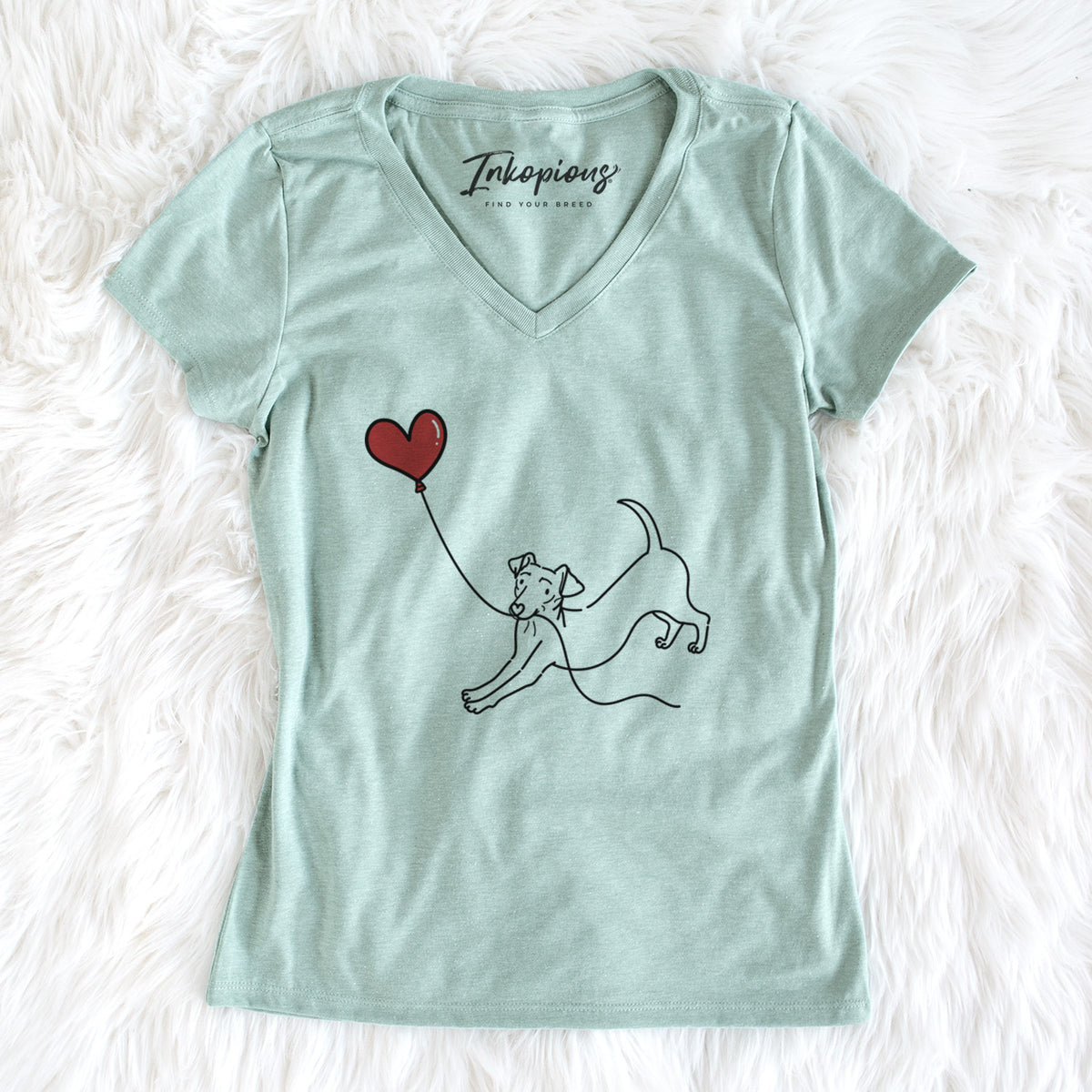 Chiweenie Heart String - Women's Perfect V-neck Shirt