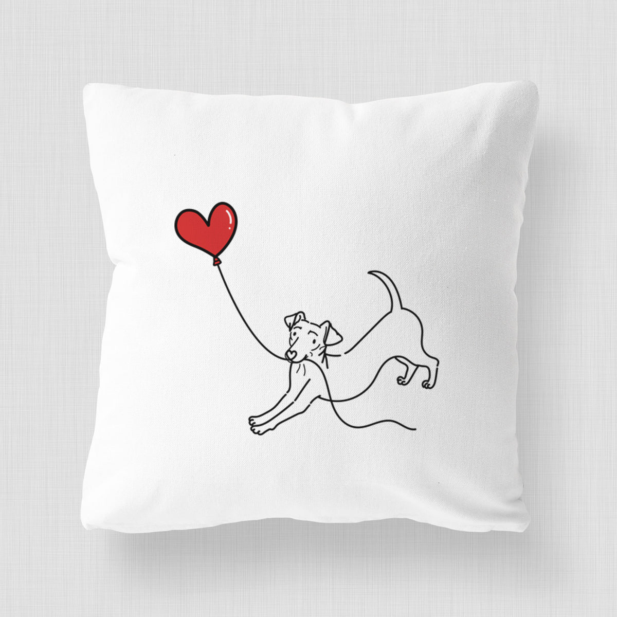 Chiweenie Heart String - Throw Pillow Cover