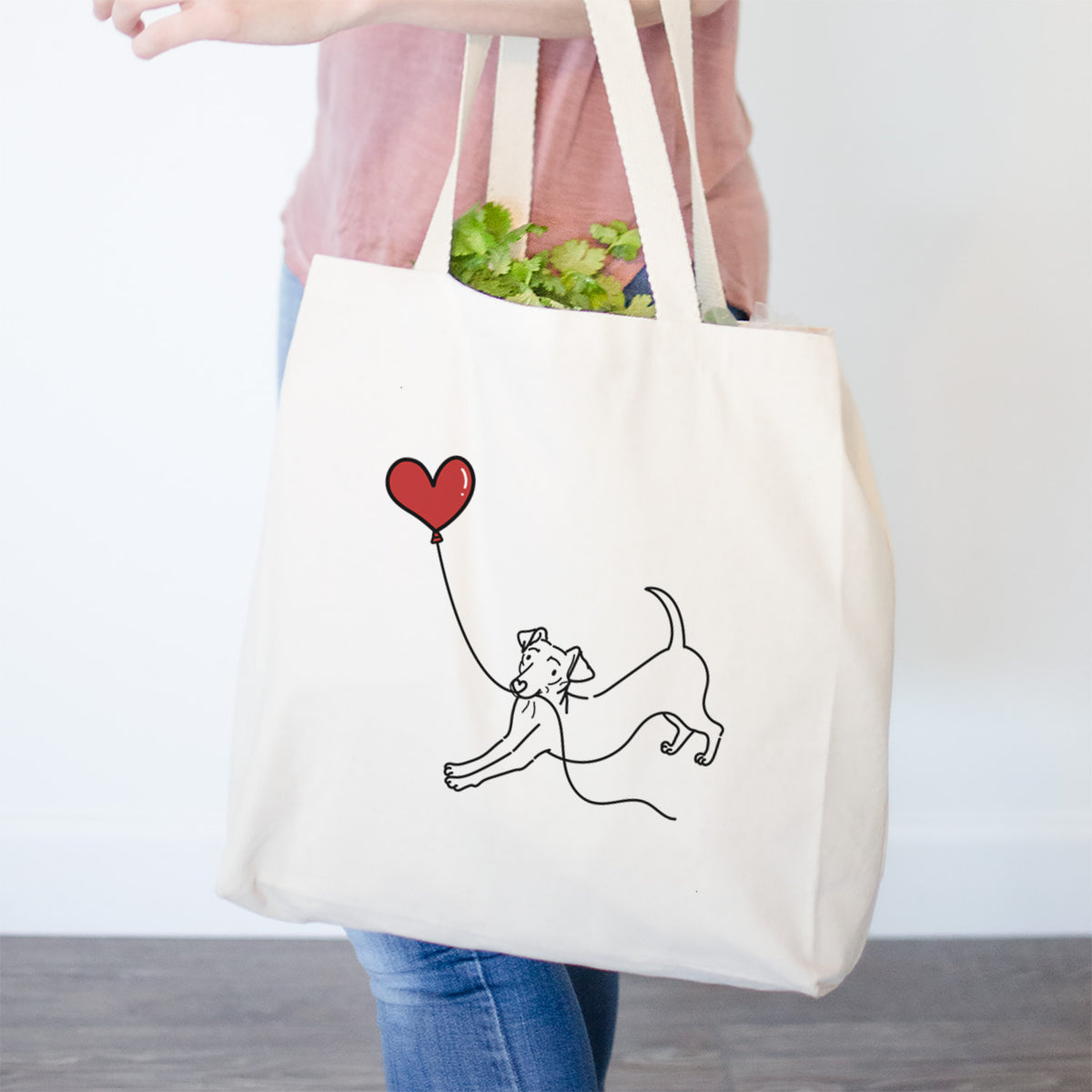 Chiweenie Heart String- Tote Bag