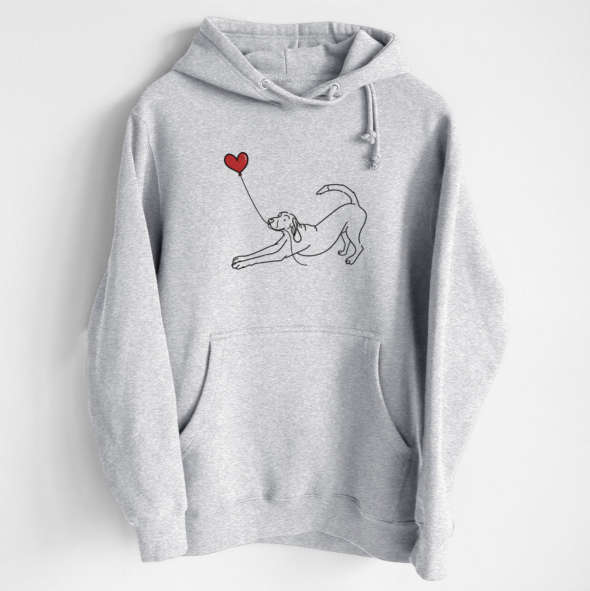 Coonhound Heart String - Heavyweight Fleece Hoodie